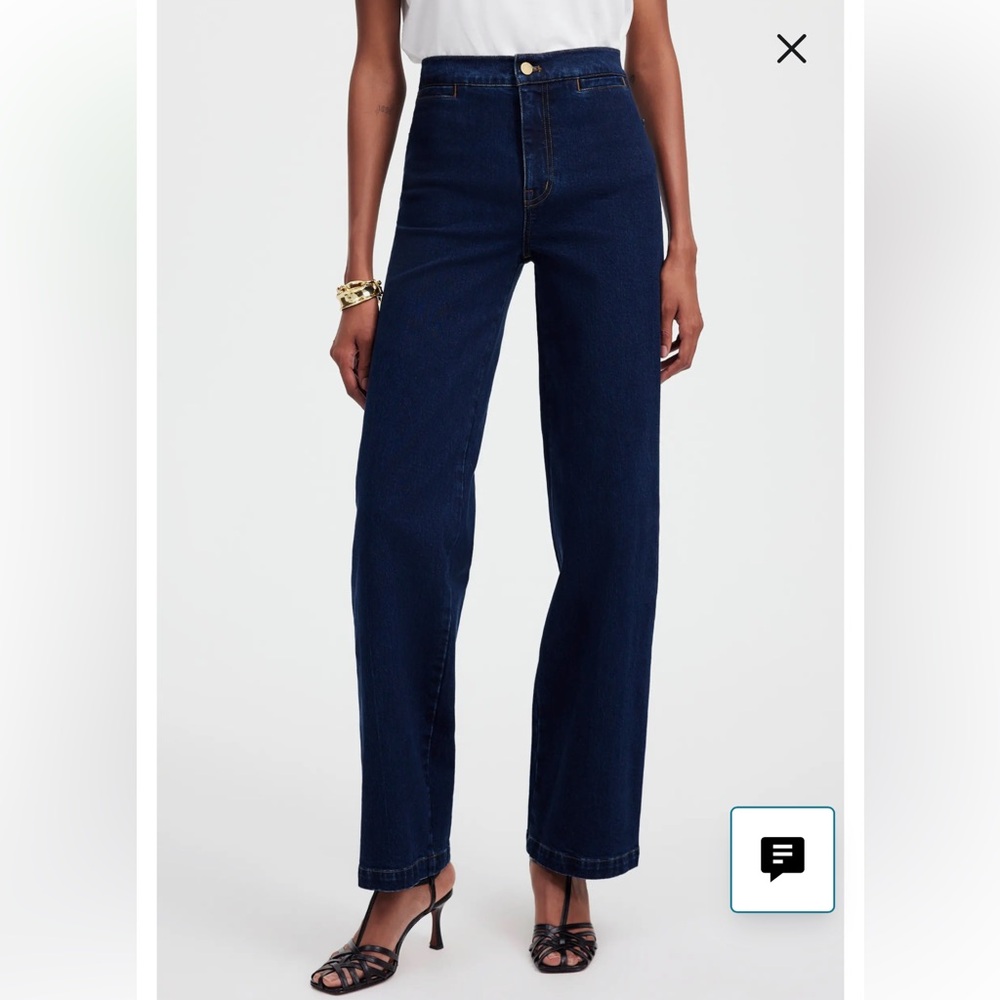 The Emmett Wide-Leg Full Length Jean / Size 30